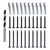 FIREFLYWEB Screw Door Security Hardware Repair kit Reinforcement jamb Repair for Terrific Solution for Stripped Door Hinge,Repair Damaged Screw- Door Stripped Hinge Screw Repair kit (Black)