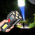 ZZKHGo LED Flashlight Bright Flashlight Portable Flashlight Zoomable, Rechargeable Flashlight with 4 Modes Handheld Flashlight Mini Flashlight Outdoor Torch (A Black)