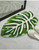 Zntinyb Green Bath Mat Leaves Area Rugs Boho Bathroom Rugs Non-Slip Soft Bath Rug Machine Washable Doormat Carpet for Tub Shower Decor (17"x24")