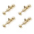 4 PCS Brass Barrel Bolt Slide Latch Lock 2 Inch, Security Gold Slide Latch Lock, Slide Bolt Latch Door Barrel with Screws