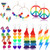 HAIAISO 8 Pairs Rainbow Earrings Set LGBT Pride Stud Earrings Rainbow Mesh Drop Chain Earrings Love Wins Dangle Earrings for Lesbian Gay Bisexual Transgender Pride Month Earrings(Tassels) HAIAISO 8 Pairs Rainbow Earrings Set LGBT Pride Stud Earrings Rainbow Mesh Drop Chain Earrings Love Wins Dangle Earrings for Lesbian Gay Bisexual Transgender Pride Month Earrings(Tassels)