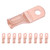 SELTERM 10pcs 4 AWG - #10 Stud - Battery Lugs, Heavy Duty Wire Lugs, Ring Terminals, Battery Cable Ends,4 Guage Terminals, UL Bare Copper Eyelets Electrical Battery Terminal Connectors