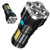 yuandan Handheld LED Flashlight, IPX5 Waterproof High Lumens USB Rechargeable Handheld Flashlights Flashlight for Camping Hiking Outdoor Emergency, Black (9454 1654138560)