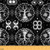 Erosebridal Tree of Life Fabric by The Yard, Sun and Moon Decorative Fabric, Gothic Bohemian Upholstery Fabric, Trippy Galaxy Stars DIY Art Waterproof Fabric, White Black, 1 Yard