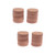 EXCEART 24 Pcs Glass Cork Coaster for Drinks Placemats Round Cork Plant Coasters Plant Saucer Cork Round Coasters Round Red Placemats Cork Bar Coasters Bamboo Tape 100mm Flowerpot Saucer