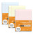 SUNEE Colored Filler Paper, 8 x 10-1/2 Inch College Ruled Paper, 3 Hole Punch Filler Paper, Loose Leaf Notebook Paper for 3 Ring Binders, 150 Sheets/3 Pack