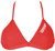 ARENA Solid Tie Back MaxLife Bikini Top, Red - White, 26