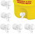 5Pcs Push Button Water Spigot Cooler Spigot Replacement, Reusable Water Spigot Compatible with Igloo 2, 3, 5, and 10 Gallon Water Cooler, Durable Spigot for 5 Gallon Bucket (White)
