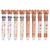 U Scinan 8Pcs Multicolor Pens Cartoon Bear 10-in-1 Retractable Ballpoint Pens-10 Vivid Colors in Every Pen