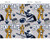 Penn State Cotton Fabric with Mascots-Newest Pattern-NCAA Cotton Fabric