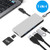 Multi-Port USB C Hub Type C Adapter, Neefeaer USB C to HDMI Adapter Thunderbolt 3 Hub with 4K HDMI, 3 USB 3.0 Ports, SD TF Card Reader, Type C Charging Port for MacBook, Chromebook and USB C Laptops