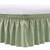 FreshCulture Twin Bed Skirt, Elastic Wrap Around Bed Skirt Twin Bed, Easy Fit with 15-Inch Tailored Drop, Hotel Quality Bed Skirts for Adjustable Bed (Sage Green)