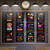 12 Pcs Bible Verse Posters for Kids Colorful Rainbow Christian Wall Art Poster Inspirational Religious Scripture God Wall Poster Decor for Classroom Church School Christian Scripture Home (Black)