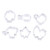 BESTOYARD 6pcs Stainless Steel Biscuit Mold Autumn Biscuit Cutter Holiday Cookie Cutters Fall Biscuits Cutters Thanksgiving Baking Molds Metal Cutters Pressing Molds Pastry Vegetable