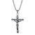 pickyegg.com Mens Stainless Steel Jesus Christ Crucifix Cross Pendant Necklace For Men (Silver)