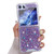 Changjia for Samsung Galaxy Z Flip 5 Glitter Bling Case,Cute Luxury Bling Sparkle Shiny Women Girls Soft TPU Silicone Slim Clear Bumper Shockproof Protective Phone Case for Galaxy Z Flip 5 5G (Purple)
