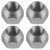 Caltric 4x Front or Rear Wheel Lug Nut Compatible With Honda TRX250EX Sportrax 2001 2002 2003 2004 2005-2008 M10x1.25