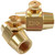 Uenede 2PCS Brass Push Button Check Valve, 1/4" NPT Female Thread, Air One-Way Control Switch Shut-Off Valve