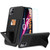 for T-Mobile REVVL 6 Pro 5G / REVVL 6X Pro 5G Phone Case with Tempered Glass Screen Protector, Card Holder/Slots Folding Kickstand/Stand Wallet Silicone Case for T-Mobile REVVL 6 Pro 5G - Black