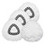 3 Pack Mop Replacement Head Compatible with Ocedar Mop Refills EasyWring Spin Mop Refills Mop Head Replacement