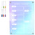 NUOBESTY 1 Set Refrigerator Whiteboard Calendar Decor Fridge Dry Erase Calendar Planner Weekly Colored Weekly Planner for Fridge Meal Planning Board Blank Planner Acrylic Magnetic Notebook