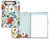 Vera Bradley Mini Clipboard Folio with Refillable Lined Notepad, Padfolio with Interior Pocket and Pen Loop, Sea Air Floral