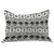 Lunarable Tribal Knitted Quilt Pillowcover, Hand Drawn Style Ethnic Pattern Geometric and Oranmental Aztec Design Print, Standard Queen Size Pillow Cover for Bedroom, 30" x 20", White and Black