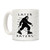 LookHUMAN Later Haters Bigfoot White 11 Ounce Ceramic Coffee Mug