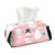 CaTaKu Cute Snowman Funny Tissue Box Holder,Tissue Box Cover Rectangle, PU Leather Kleenex Facial Tissue Cube Boxes for Car Bathroom Office