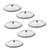 FUNOMOCYA 6Pcs stainless steel lid metal Drink Cup Lid cup cover airtight seal cup cover metal coffee cup drinking cup cover cup lids Hot Cup Lids - Spill Cover