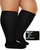 Plus Size Compression Socks for Women & Men, 20-30 mmhg Extra Wide Calf Knee High Stockings for Circulation Support