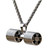 JAJAFOOK Jewelry Mens Women's Stainless Steel Fitness Gym Dumbbell Barbell Chain Pendant Necklace