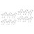 BESTOYARD 12 Pcs Reindeer Cookie Christmas Biscuits Deer Cookie Cutter Santa Cookie Cutters Christmas Stainless Steel Molds Christmas Cookie Silicone Molds Stainless Steel Cutter Cake Slicer