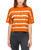 Calvin Klein Performance Tie-Dyed Mock-Neck Top, Keywest Caliente Combo M