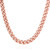 U7 Flat Link for Men Women|Rose Gold Plated 7MM Thick Miami Cuban Chain Necklace Chunky and Long, 28 Inches