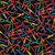 Black Tossed Crayons Juvenile Cotton Timeless Treasures #7086 By the Yard