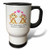 3dRose True Love Comes Along Once in a Lifetime Cute Pig Love Design Travel Mug, 14-Ounce