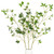 Houele 3 Packs 43" Artificial Ficus Stems Faux Green Stems Ficus Branches Leaf Stem Fake Green Bushes Shrubs Ficus Twig Stems for Vase Filler Home Wedding Office Decor