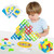 FLLOBE Tetra Tower Game-32 PCS Tetra Tower Stacking Game,Family Board Game, Balance Stacking Block Game Great for Family, Parties, Travel, (32 PCS+22 Card)