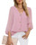 Bebonnie Blouses for Women Fashion 2023,Lady Balloon Swiss Dot 3/4 Sleeve Spring Summer Casual Business Attire Blouses Button-Down Shirts Elegant Dressy Tunic Tops for Work Career Office Rose Pink XL Bebonnie Blouses for Women Fashion 2023,Lady Balloon Swiss Dot 3/4 Sleeve Spring Summer Casual Business Attire Blouses Button-Down Shirts Elegant Dressy Tunic Tops for Work Career Office Rose Pink XL