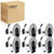 AYMSous 6 Pack DK-1201 Die-Cut Standard Address Label (1-1/7" x 3-1/2" /29mm x 90mm) with 6 Refillable Cartridges Replacement for Brother DK-1201 for QL-500 QL-560 QL-570 QL-650TD QL-710W QL-800