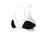 Mizuno AR Vantage Thin Strap Top, White-Black, X-Small