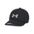 Under Armour Boys Blitzing Cap Stretch Fit , (002) Black / / Mod Gray , Medium-Large
