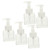 5 pcs Empty Lotion Bottle Lotion Dispenser Bottle Pump Bottles Press Pump Lotion Bottles Empty Pump Lotion Bottle refillable Pump Lotion Bottle Pack Shampoo Plastic
