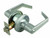 Design House 701862 C-Series 2-Way Latch Privacy Door Handle, Adjustable Backset, Satin Chrome Finish