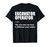 Funny Excavator Operator Definition Heavy Equipment Operator T-Shirt