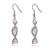 DNA Double Helix Science Stainless Steel Dangle Earrings (Steel)