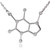 Clayton Jewelry Labs Caffeine Molecule Stainless Steel Necklace (Silver)