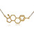 Clayton Jewelry Labs - Estrogen Molecule Stainless Steel Necklace (Gold)