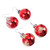Abaodam Bulb Ball Earring 6 Pairs Christmas ball earrings Girl Christmas Jewelry christmas ornament ball trendy earrings Christmas Earrings Jewelry woman Fashion decorate Plastic